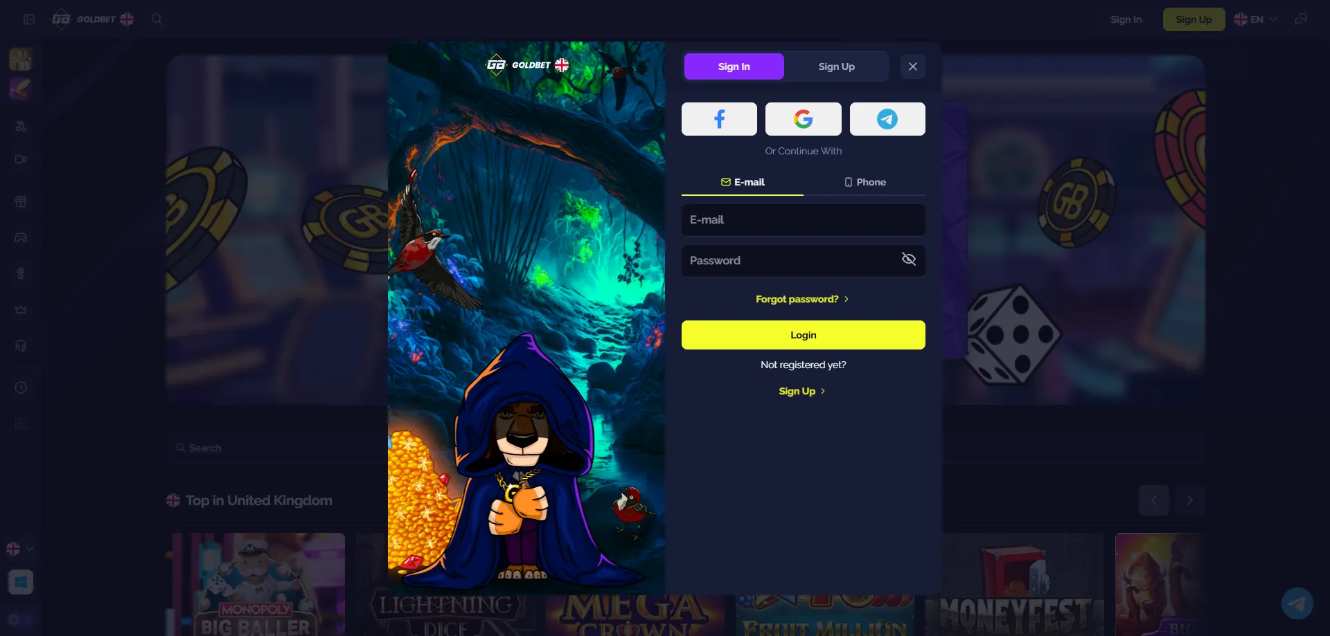 تسجيل الدخول إلى حساب Goldbet وإدارته بأمان